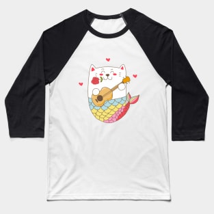 Cute Lovely Cat Baseball T-Shirt